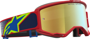 Alpinestars Vision 5 Drag védőszemüveg – piros/kék/színezett lencse, 3, nordicamoto.ro
