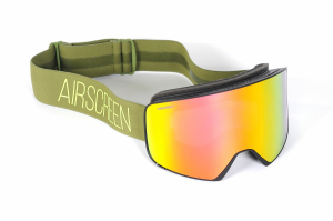 NIVIS 06 khaki színű, motoros szánhoz készült Airscreen védőszemüveg