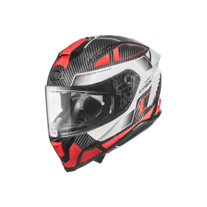 Casca Premier Hyper Carbon sisak, piros/fehér, nordicamoto.ro