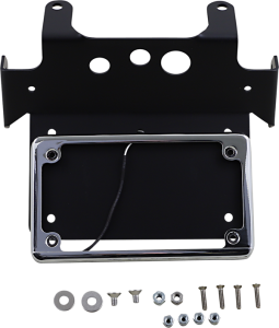 Warrior Stealth Led License Mount Kit Chrome, 2, nordicamoto.ro