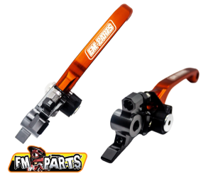 Fm-Parts gyártmányú narancssárga összecsukható kormánykészlet a 2015–2023-as KTM modellekhez, 4, nordicamoto.ro