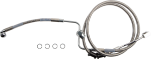 Rear Brake Line Silver, Polished