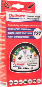 Optimate Test Cranking & Alternator Black, White, 2, nordicamoto.ro