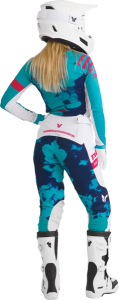 Tricou Dama Thor Launchmode Bleach Alb/Albastru M, 2, nordicamoto.ro