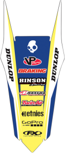 Rear Fender Kit Blue, Yellow