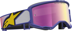Alpinestars Vision 5 Drag vörös/lila/színezett lencsés védőszemüveg, 3, nordicamoto.ro