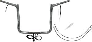Plug & Play Ez Install 1-1/4(r) Pointed Top Handlebar Kit Silver