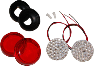 Rear Red Led Turn Signal Insert Kit Red