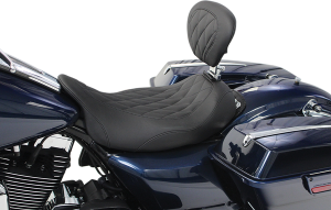 Wide Tripper Solo Seat With Removable Driver Backrest Black, 3, nordicamoto.ro