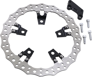 Jagged Floating Rotor Black, Silver, 3, nordicamoto.ro