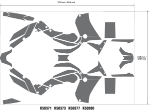 Decal Kit Black, Blue, 4, nordicamoto.ro