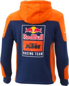KTM Replica Team Zip gyerek kapucnis pulóver, narancssárga/tengerészkék, 116-os méret / 5–6 éves, 2, nordicamoto.ro