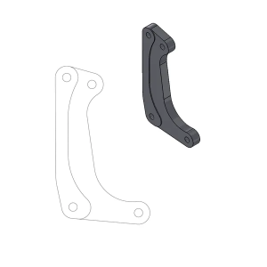 Supermoto versenyrotor-adapter tartó, fekete, 1, nordicamoto.ro