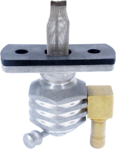 Power-flo Hex Fuel Valve Silver, 1, nordicamoto.ro