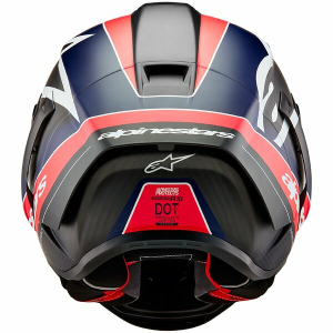 ALPINESTARS SUPERTECH R10 CARBON TEAM teljes arcú sport sisak, fekete/kék/piros, M-es méret, 3, nordicamoto.ro