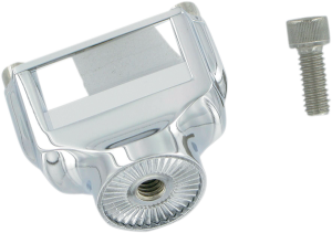 Side-mount License Plate Mount Clamp Chrome, 2, nordicamoto.ro