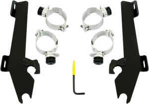 Fats/slim Windshield Trigger-lock Complete Mount Kit Black
