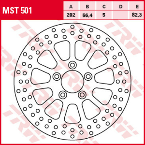 Disc frana spate TRW HARLEY DAVIDSON 883/1200/1450/1584/1690 '99-'14, 1, nordicamoto.ro