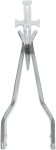Daggertude Styled Sissy Bar Sticks Silver, 2, nordicamoto.ro