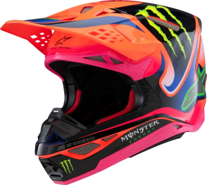 Alpinestars S-M10 Deegan sisak – narancssárga/rózsaszín/lila, L-es méret, 1, nordicamoto.ro