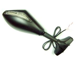 Univerzális LED-es tükör, fekete, 1, nordicamoto.ro