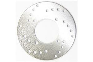 Round D-series Fixed Offroad Brake Rotor Silver, Stainless Steel, Zinc