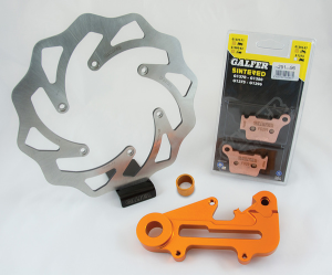 Oversize Brake Kit Front Black, Silver, Stainless Steel, Polished, 2, nordicamoto.ro