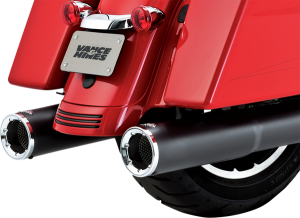 Hi-output Slip-on Mufflers Black 