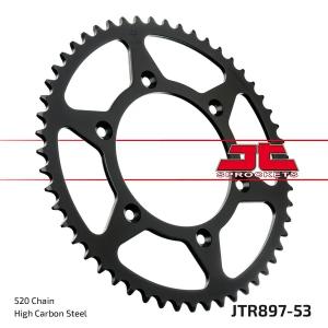 JT SPROCKETS hátsó lánckerék, fekete , nordicamoto.ro