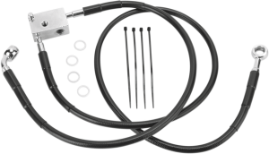 Stainless Steel Brake Line Kit Black, 1, nordicamoto.ro