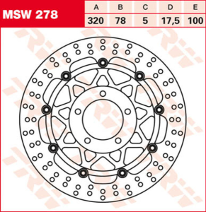 Round Floating Brake Rotor