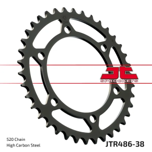 JT SPROCKETS Fekete hátsó lánckerék, 1, nordicamoto.ro