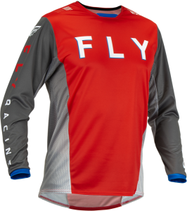 MX Fly Kinetic Kore póló, piros/szürke