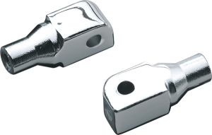 Tapered Foot Peg Adapters Chrome, 1, nordicamoto.ro