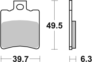Ct Scooter Carbon Tech Organic Brake Pads, 2, nordicamoto.ro