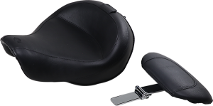 Wide Solo Seat With Removable Backrest Black