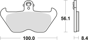 TRW Organic első fékbetétek BMW K1 '88–'93 / K 100 '89–'92 / R 1100 GS / R / RS / RT / S / ST '93–'06 / R 1150 GS '99–'01 / K 1200 LT / RS '97–'00 / R 1200 C '98–'02, nordicamoto.ro
