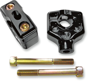 Dual Handlebar Riser Clamp Assembly Black, 1, nordicamoto.ro