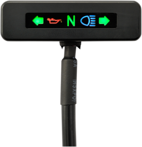 Micro Led Indicator Black, Powder-coated