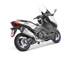 Racing Line Full Exhaust System Scooter Silver, Black, 5, nordicamoto.ro