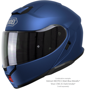 SHOEI NEOTEC3 felhajtható sisak, matt metálkék, S-es méret, 4, nordicamoto.ro