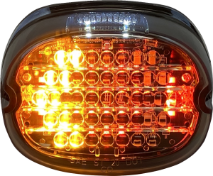 Low Profile Led Taillight With Integrated Auxiliary Turn Signals Red, 2, nordicamoto.ro