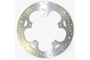 Round D-series Scooter Brake Rotor Silver, Stainless Steel