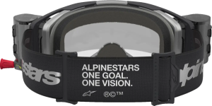 Alpinestars Vision 8 Amber Roll-Off védőszemüveg – ezüst/fekete/átlátszó lencse, 2, nordicamoto.ro
