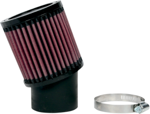Universal Clamp-on Air Filter Black, Red