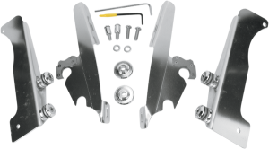Fats/slim Windshield Trigger-lock Complete Mount Kit Polished