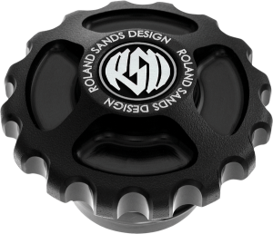 Gas Cap Vint Contrast Cut Black, Silver, 3, nordicamoto.ro