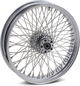 Front Wheel 21x3.5 Dual-disc 80-spoke Chrome Silver, 1, nordicamoto.ro