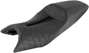 Track Lattice Stitched Seat Black