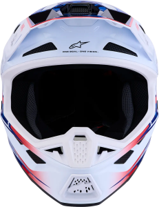 Alpinestars S-M7 Blaster sisak, fehér/kék/piros, XS, 5, nordicamoto.ro